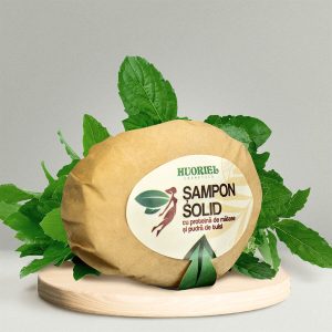 Șampon solid cu proteină de mătase și tulsi