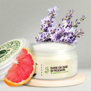 Sare de baie cu grapefruit și lavandă