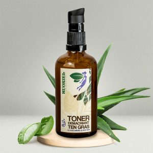 Toner demachiant pentru ten gras cu acid salicilic și aloe vera